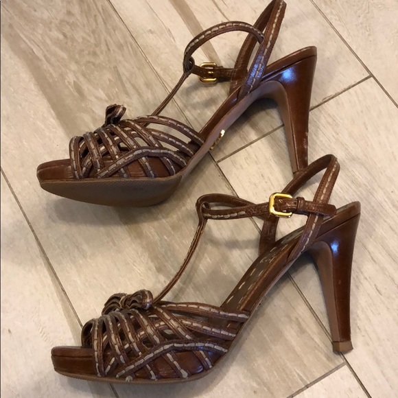 Pradaeather stilettos Size 37,5 (7,5) - Picture 2 of 5